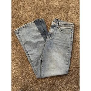 Girls Gap Denim Flare Bell Bottoms Size 18 Light Wash School Fall Winter